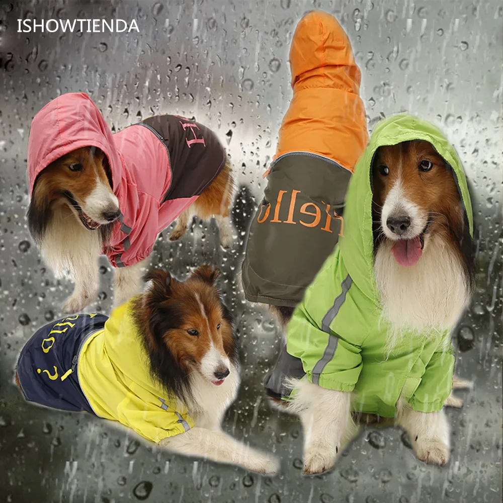 ISHOWTIENDA Высококачественная непромокаемая одежда для собак водонепроницаемые