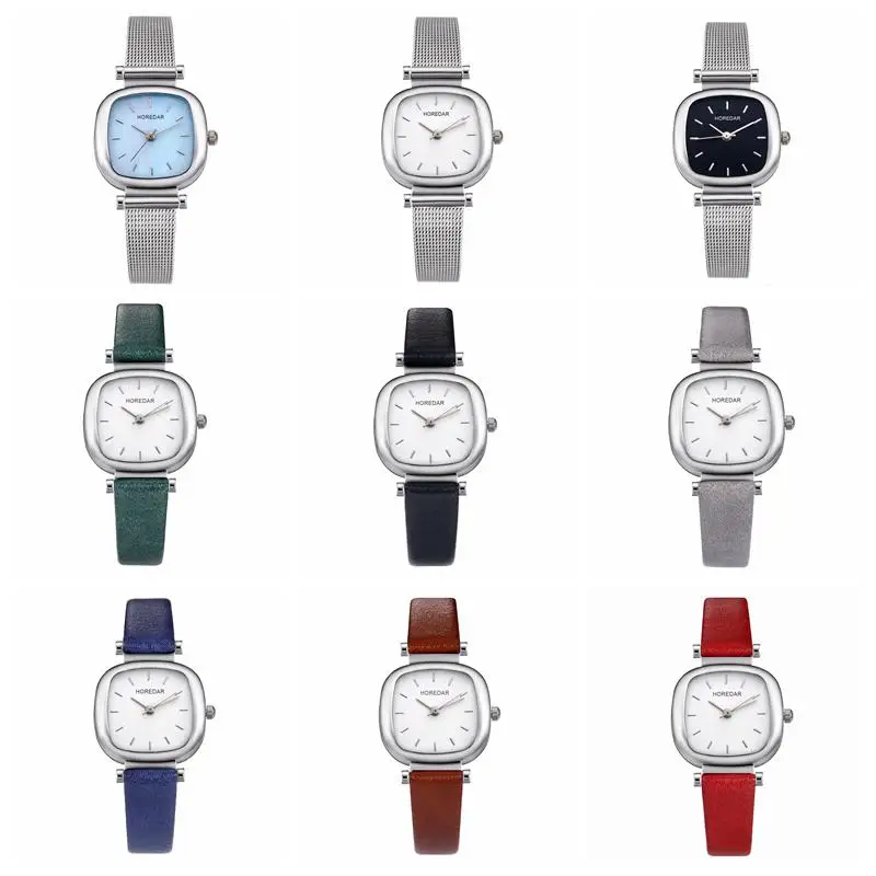 Retro Square Ladies Watch Top Luxury Brand Small Dial Mesh Steel Band Women Watches Vintage Style Female Clock