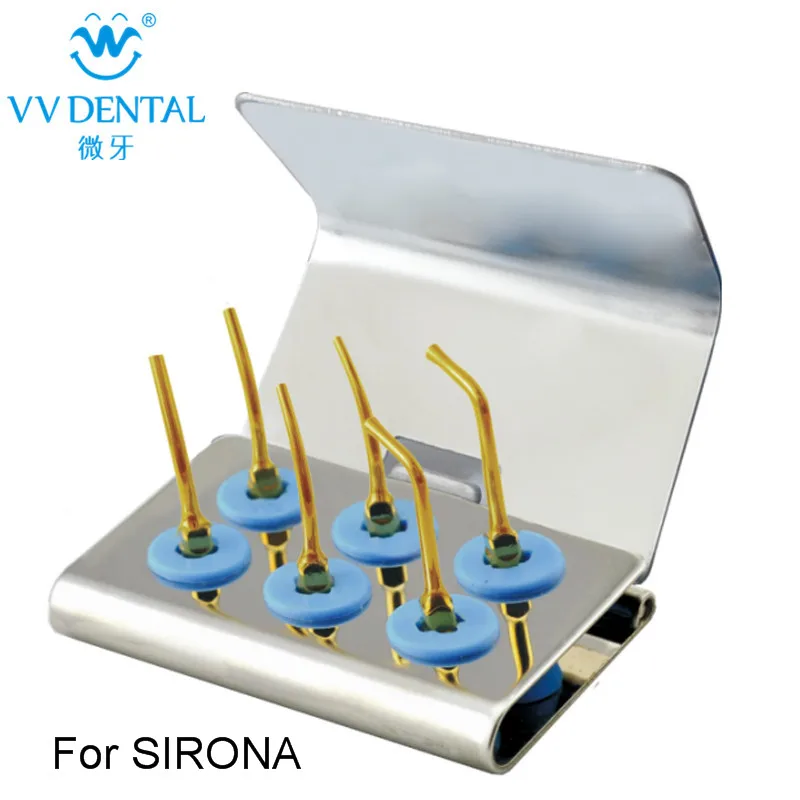 

1pcs SRPRKG Scaler prosthesis Kit Gold for Sirona scaler dental prosthesis tips kit for cepillo de dientes and dentadura