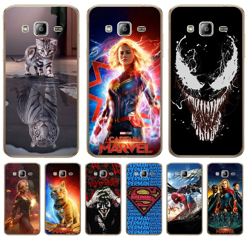 

Luxury For Samsung Galaxy J3 J4 J5 J6 J7 J8 Plus 2016 2017 2018 J2 Prime Cover Case Silicone Coque Captain marvel venom joker