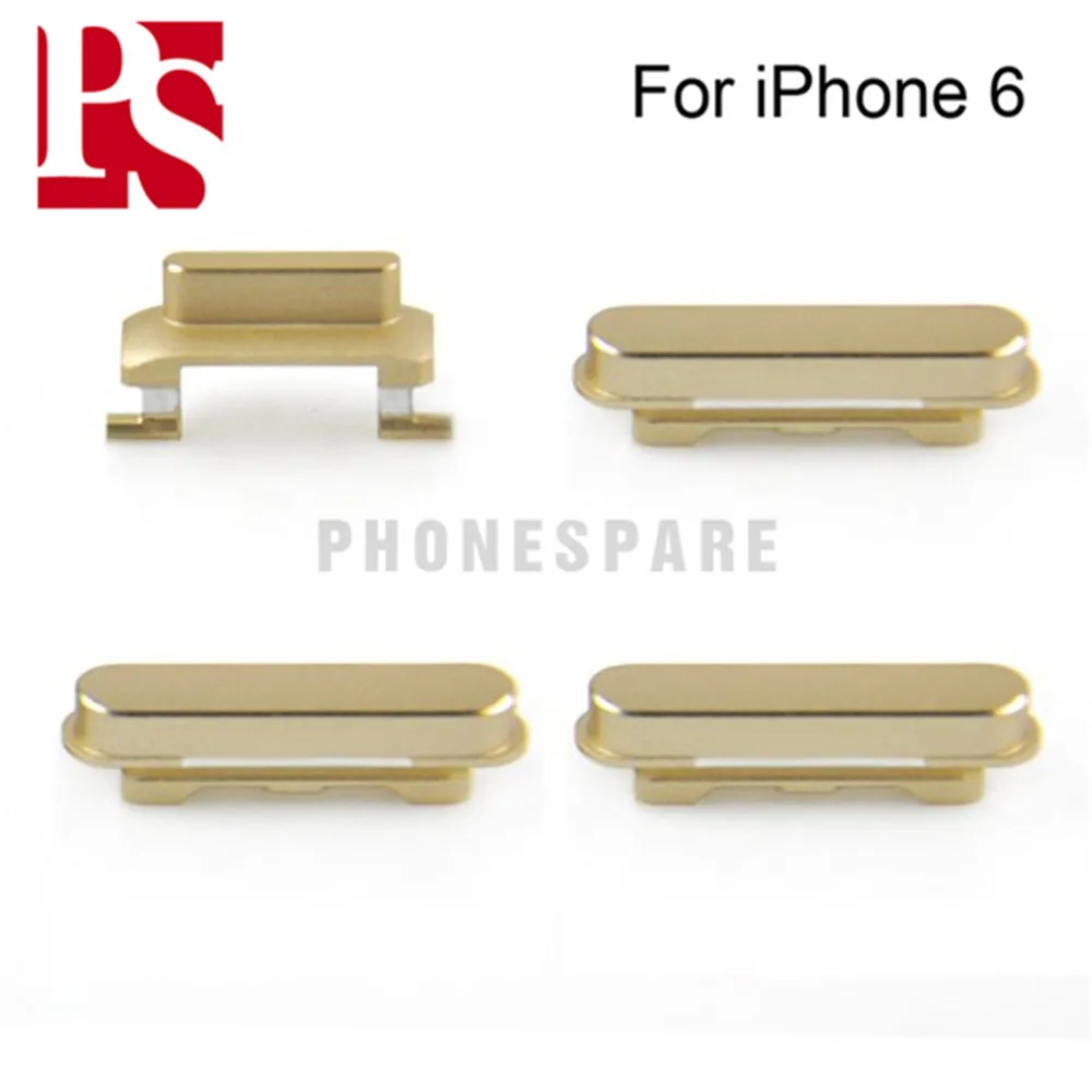 50 Шт./компл. Новый Для iPhone 6 Sim-карты Держатель Лотка + Боковая Кнопка Ключ Серебро
