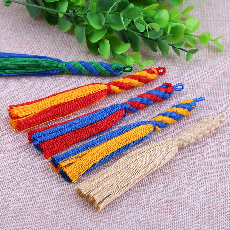 

15pcs New double coloured tassel For fashion accessories