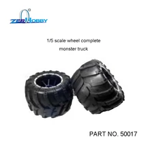 HSP Brand New 50017 Rubber Wheels Complete Set High Speed RC Off Road Car Spare Parts Wheel For HSP 1/5 Scale Monster Truck