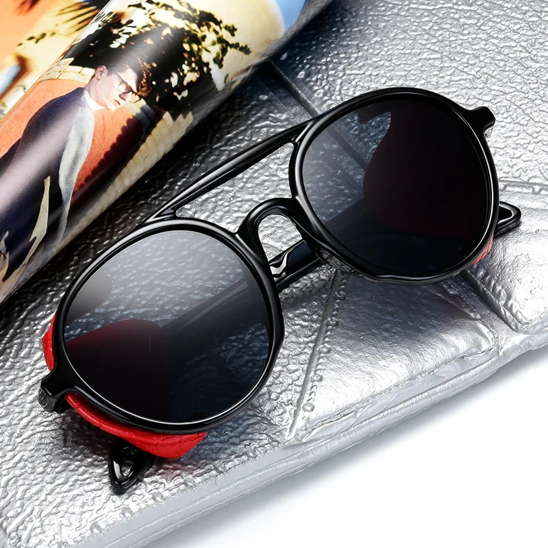 Steampunk Sunglasses Top One-oice Men Sun Glasses Round Glasses Women Driving Gradient Black Sunglass Goggle UV400 Oculos de sol