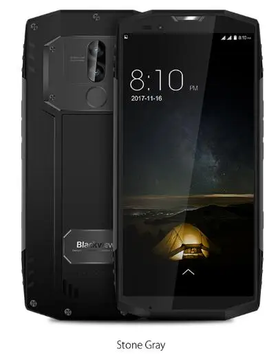 Blackview BV9000 5," полноэкранный IP68 водонепроницаемый сотовый телефон 4 Гб ОЗУ 64 Гб ПЗУ MTK6757CD Восьмиядерный телефон Android 7,1 смартфон - Цвет: Серый