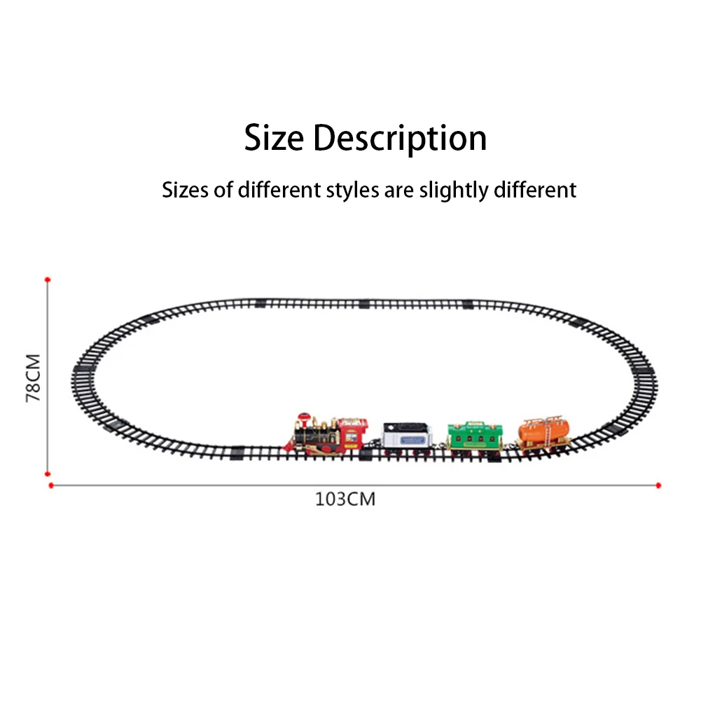 Новейший электрический динамический паровой Радиоуправляемый трек-поезд набор имитационная модель игрушки для детей перезаряжаемая детская игрушка на дистанционном управлении