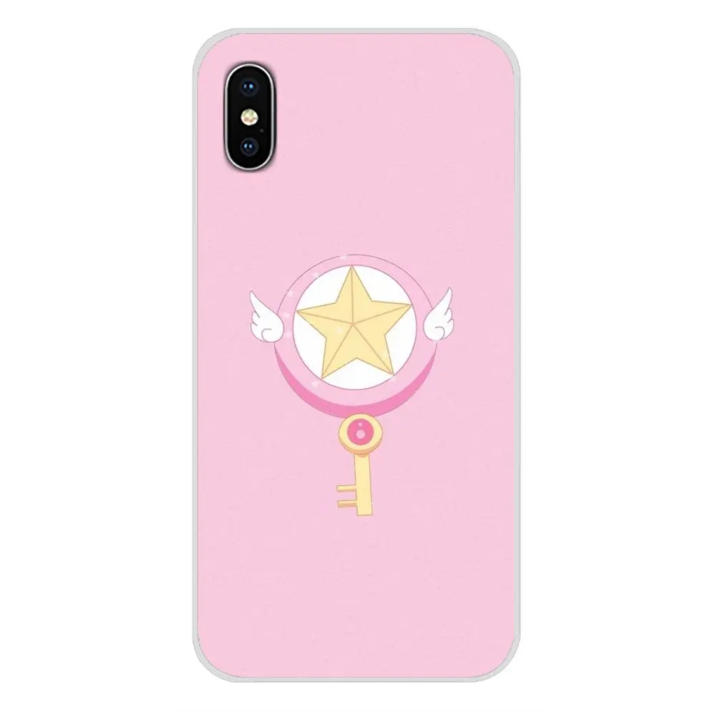Sakura Card Captor Clow для Xiaomi Mi6 A1 5X 6X Redmi Note 5 5A 4X 4A 4 3 Plus Pro pocophone F1 аксессуары чехлы