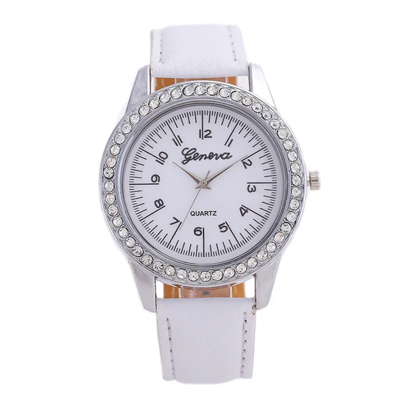 Montre Femme Топ Бренд роскошные женские часы кожаный ремешок аналоговые кварцевые