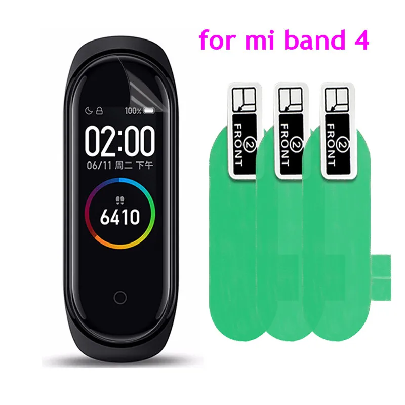 1/3/5 Pc Tempered Film for Mi Band 4 Nanometer Scratchproof Screen Protector for Xiaomi Smart Watch Wristband Smart Accessories