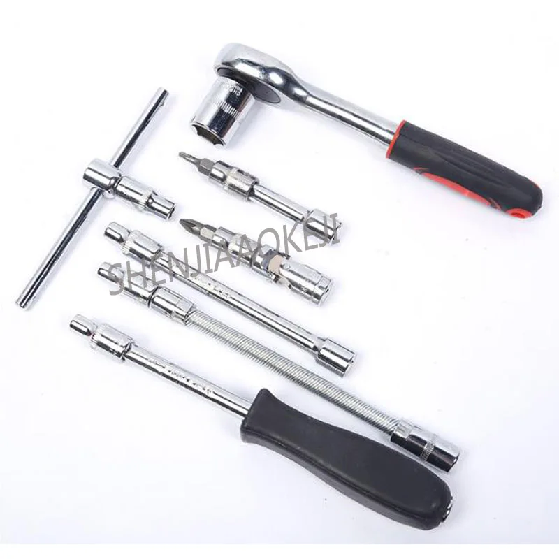 171pcs/set sleeve tool combination Chrome vanadium steel Household tool KH-171 mechanic tool combination