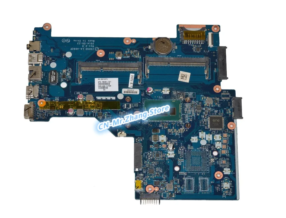 discounted  SHELI FOR HP Pavilion 250 G3 Laptop Motherboard W/ I3-4005U CPU 785481-601 LA-A992P DDR3