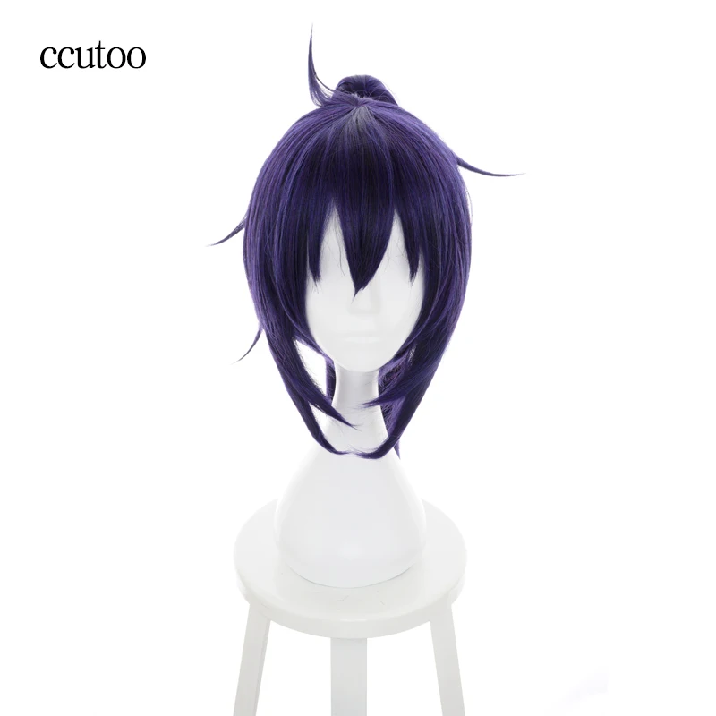 Ccutoo 26 дюймов Himouto! Umaru-chan Motoba Kirie синий фиолетовый синтетические волосы термостойкие косплей парик с чипом конский хвост - Цвет: Фиолетовый