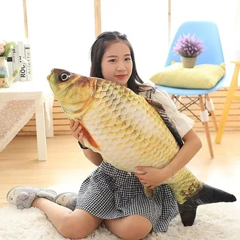 

Big Fish Shape Decorative Cushion Throw Pillow with Inner DUVETS Home Decor Cartoon Sofa Toys Sleeping Pillow