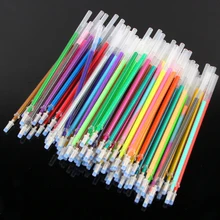 Новейшая 24 шт. Радужная гелевая ручка для вспышки хайлайтер заправка цвет полный сверкающие заправки живопись Сменные стержни для ручек офисные студенческие принадлежности