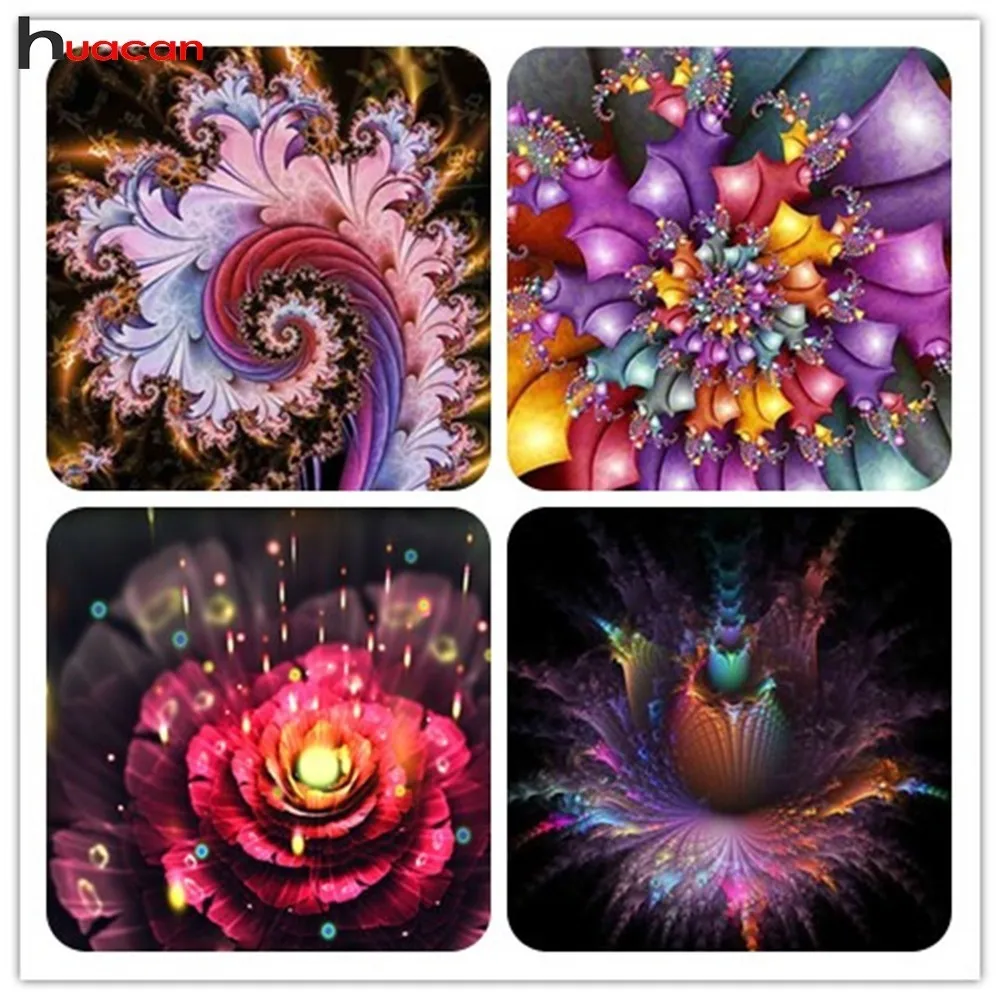 

HUACAN 5D DIY Diamond Painting Flower Diamond Painting Cross Stitch Scenery Diamond Mosaic Sets Embroidery Handicraft Gift
