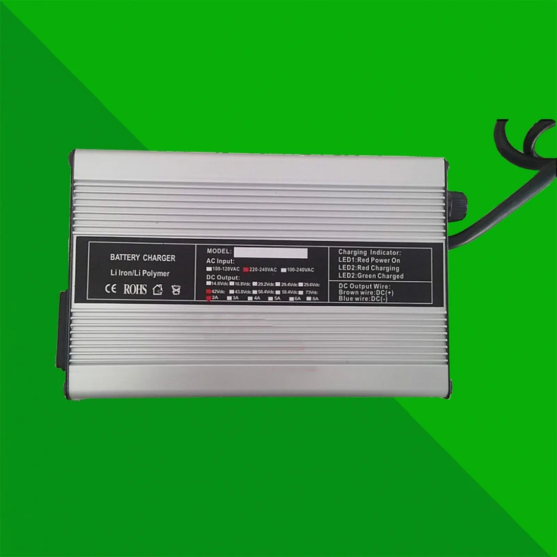 

High quality 36V 2A aluminum case liMn2o4 or LMC lithium ion battery charger suitable for electric bike li-ion battery