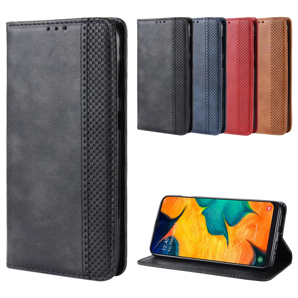 Samsung Galaxy A30 Retro leather flip case_9