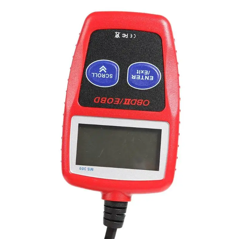 MS309 Многофункциональный OBD2 OBDII EOBD сканер ABS пластик код ридер автомобиля диагностический инструмент Рабочая температура 0-50 градусов по Цельсию