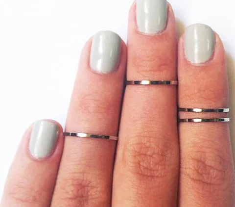 

1MM Copper Chic Thin Circle Gold Silver Brief Fine Every Ring For Women Fashion Jewelry Knuckle Ring 2018 Bijoux Price For 1 PCS