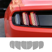 MOPAI Car Exterior DecorationAccessories Rear Tail light Lamp honeycomb Stickers Fit For Ford Mustang 2015 Up Car Styling