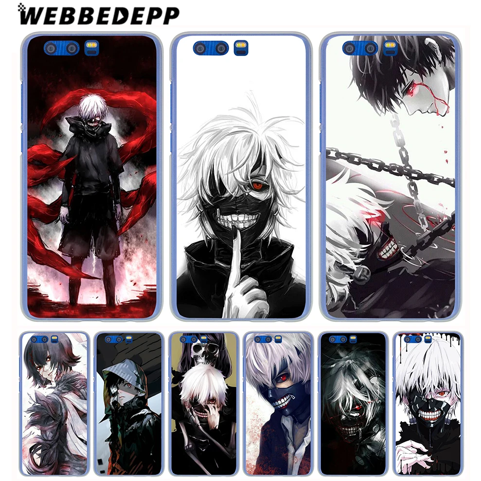 

WEBBEDEPP New Tokyo ghoul Anime Phone Hard Case for Huawei Honor Play 9 8 8C 10 Lite 8X 7X 6A 7A Pro 2GB 3GB Cover