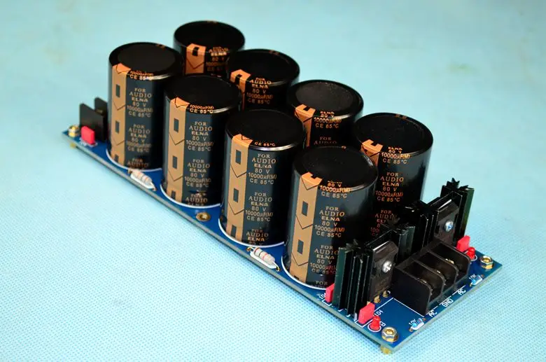 

Class A amplifier High Power High Speed Schottky Rectifier Filter Power Supply board Total Capacity 8* 10000UF