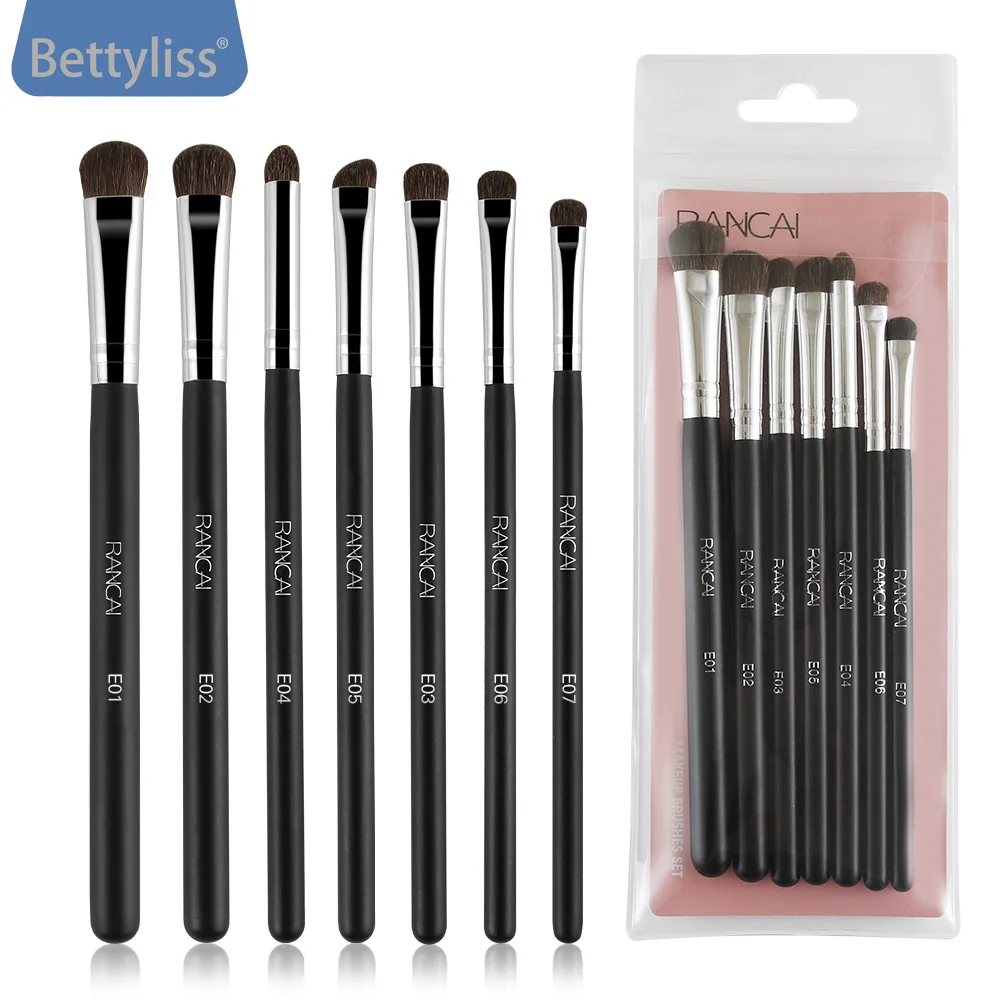 

Pro 7Pcs Makeup Brushes Set Blush Eyeshadow Eyeliner Lip Powder Foundation Make up Brush Beauty Cosmetic Tools Maquiagem