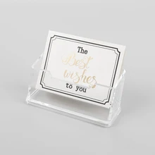 1 шт. прозрачный акриловый Настольный бизнес-держатель для карт дисплей стенд настольная полка высокого класса утолщенная визитная карточка сиденье Настольный