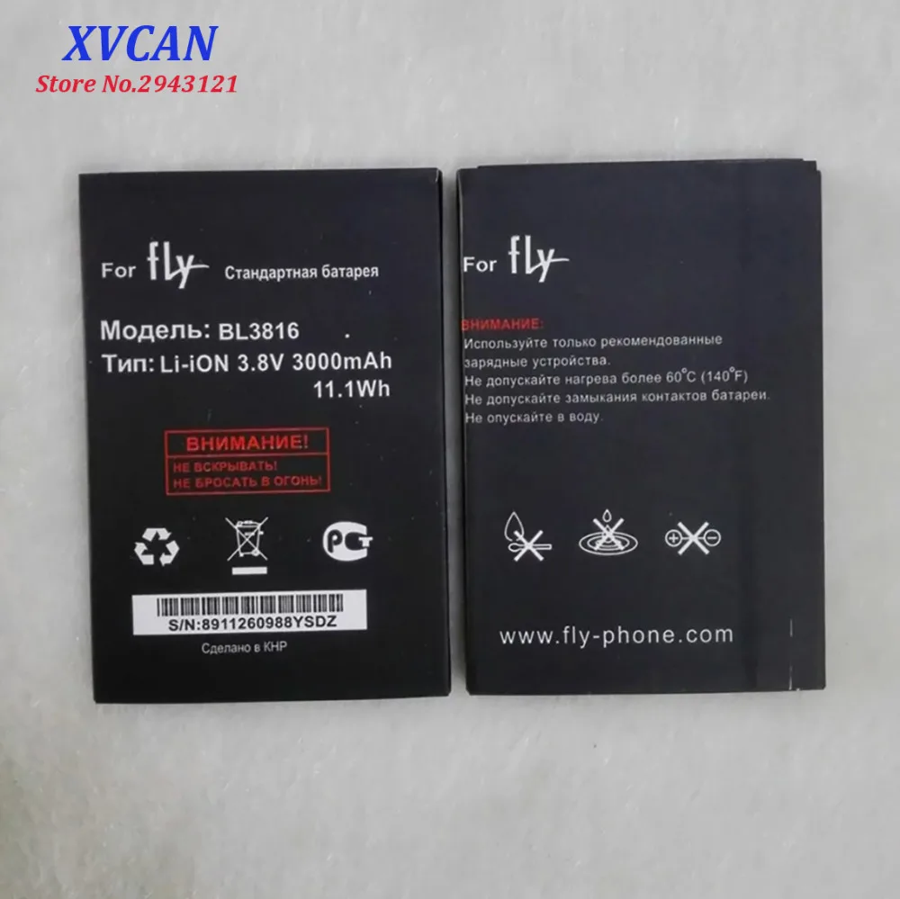 2019 высокое качество BL3816 батарея для Fly IQ4504 Quad EVO Energie 5 Li Ion 3000mAh Мобильный телефон