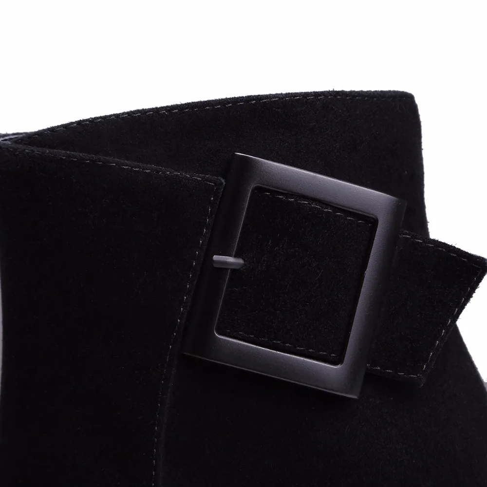 Suede Angle Boots 2017 New Arrival Kid Elastic Ban