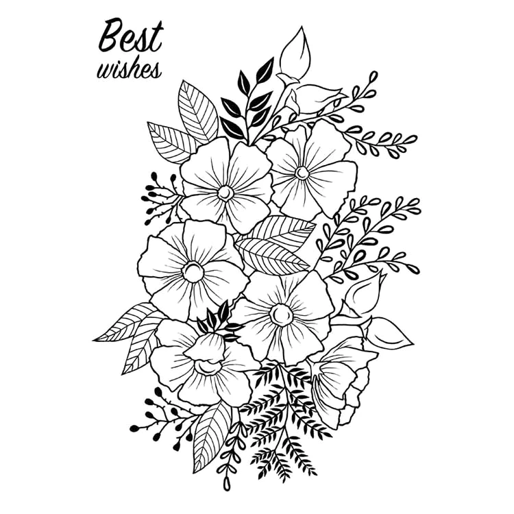 

Flower Transparent Clear Silicone Stamp/Seal for DIY scrapbooking/photo album Decorative clear stamp A270
