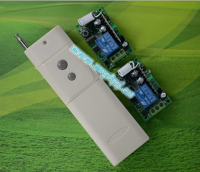 

12V 1ch rf wireless remote control switch 315MHZ /433MHZ power transmitter &2 receiver automatic sliding door