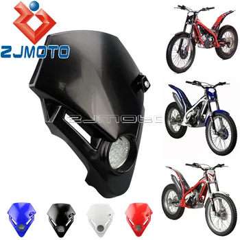 Goede Universal Vision Motorfiets LED Koplamp Dual Sport Voor Streetfighter Dirt Bike Custom Koplamp Off Road Klasse Dirt Bike