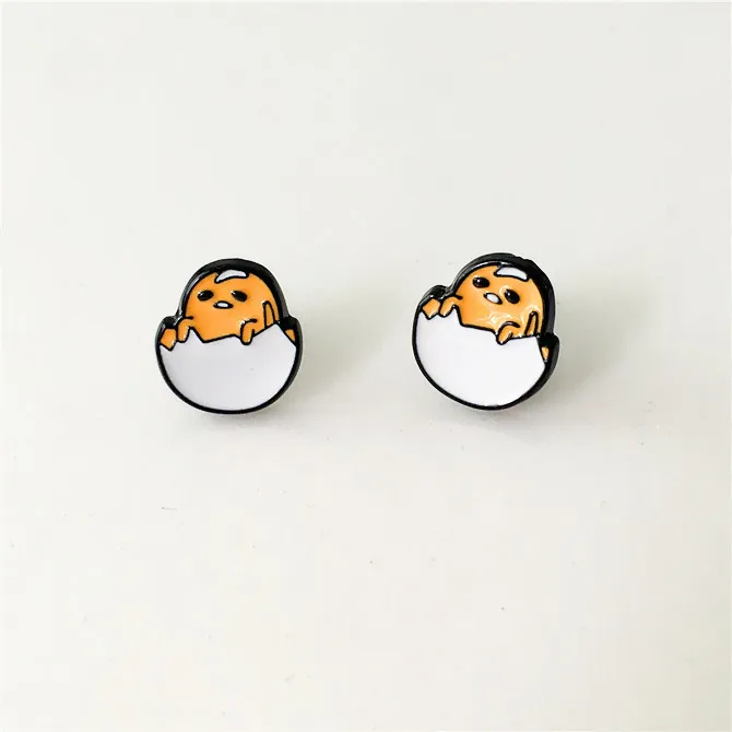 Горячая японский Харадзюку повседневные серьги Gudetama Корейская версия новых животных режим милые платья серьги-гвоздики bijoux