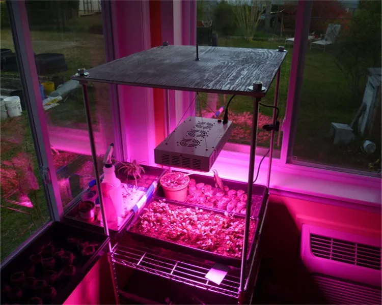 Светодиодная лампа полного спектра для выращивания растений 150 Вт R + B W UV IR O|watt led