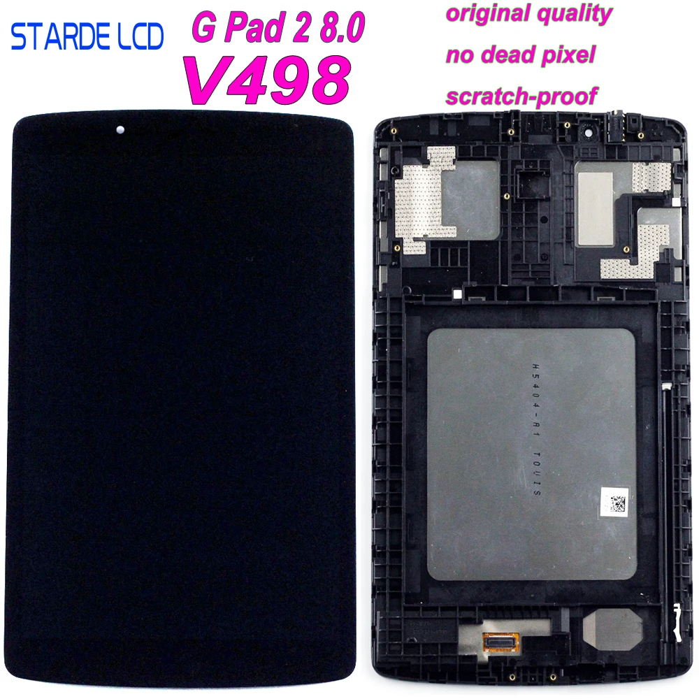 

STARDE LCD for LG G Pad II 8.0 V498 LCD Display Touch Screen Digitizer Assembly with Frame