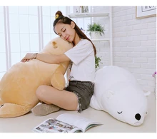 high quality,large 110cm prone polar bear doll very soft bear plush toy,sleeping pillow Christmas gift birthday gift h2958