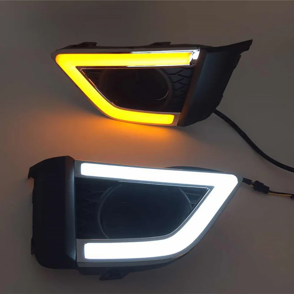 

Car DRL kit for Honda Fit 2014-2017 LED Daytime Running light with signal turning lights night time light brightness