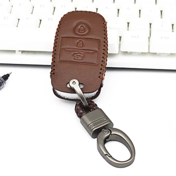 

Leather Car Key Cover Case For KIA Rio Sportage Ceed 2014 2016 Sorento Cerato K2 K3 K4 K5 Soul Spectra Carens Optima KX3 KX5 K3S