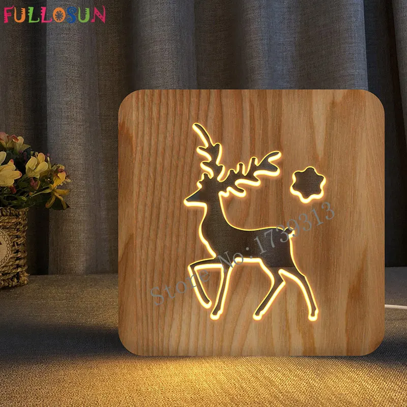 3d reindeer lamp