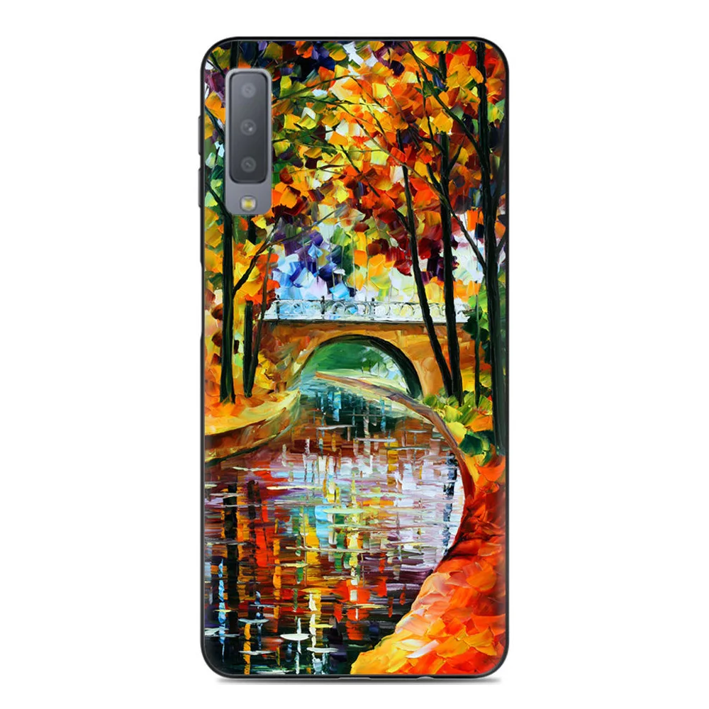 KSAM1037D_1_Painted Soft Case for Samsung Galaxy A7 2018 SM-A750F 6.0 inch Silicone Phone Cases