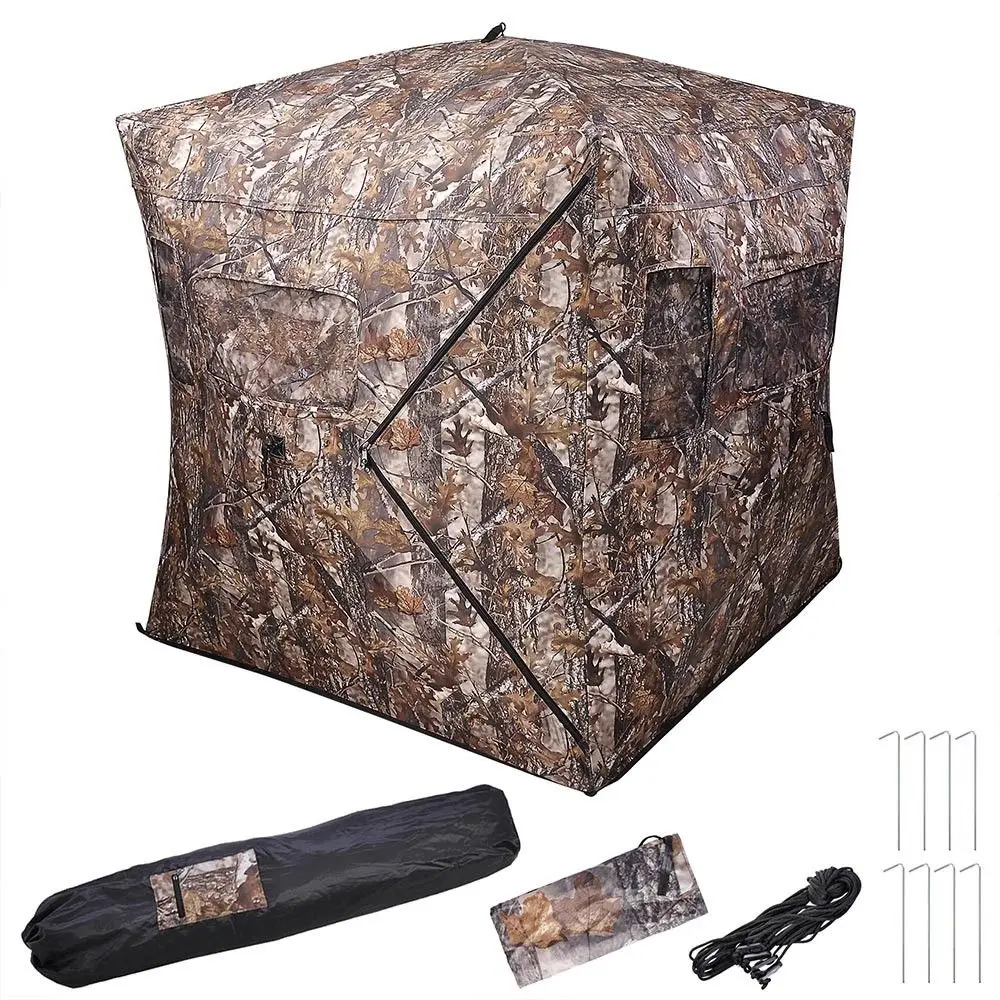 

Portable Ground Hunting Blind Deer Hunting Camouflage Archery Hunter Pop Up Tent