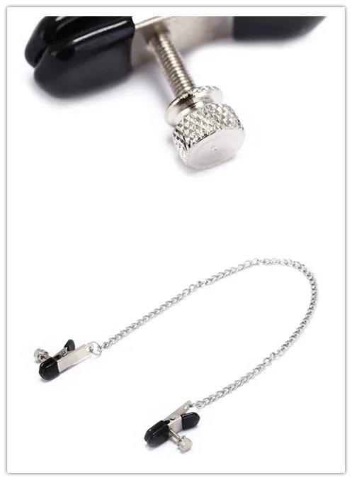Stainless Steel Nipple Clamps Metal Chain Exotic Accessories Breast Clip Slaves Butterfly Style Nipple Milk Clips Hot Sale