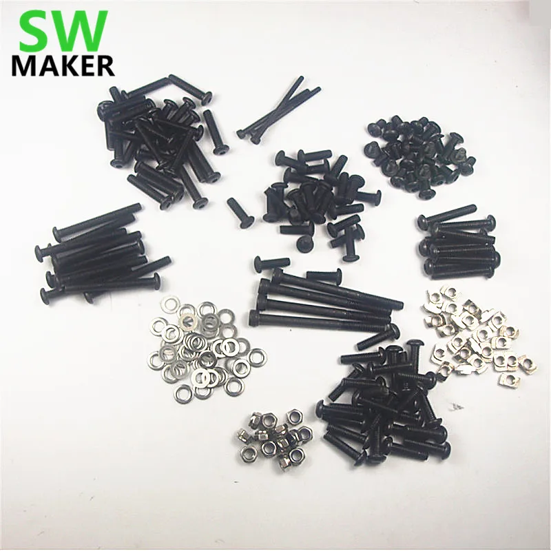 OX CNC milling router machine DIY accessory parts Mechanical fasten screw washer nut full Kit M5