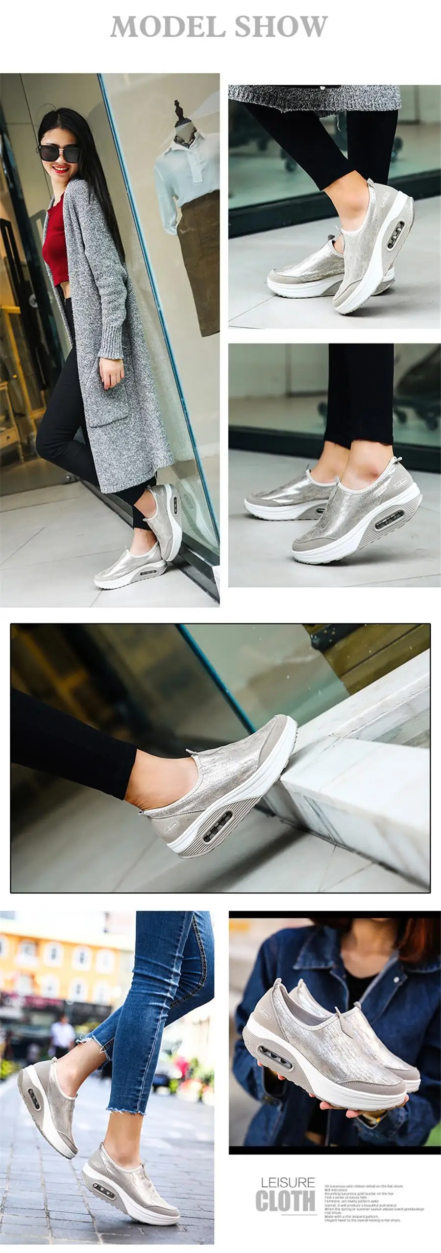 STQ/ г., осенние женские кроссовки на плоской платформе женская повседневная обувь из дышащего сетчатого материала обувь на толстой мягкой платформе без застежки, 7666