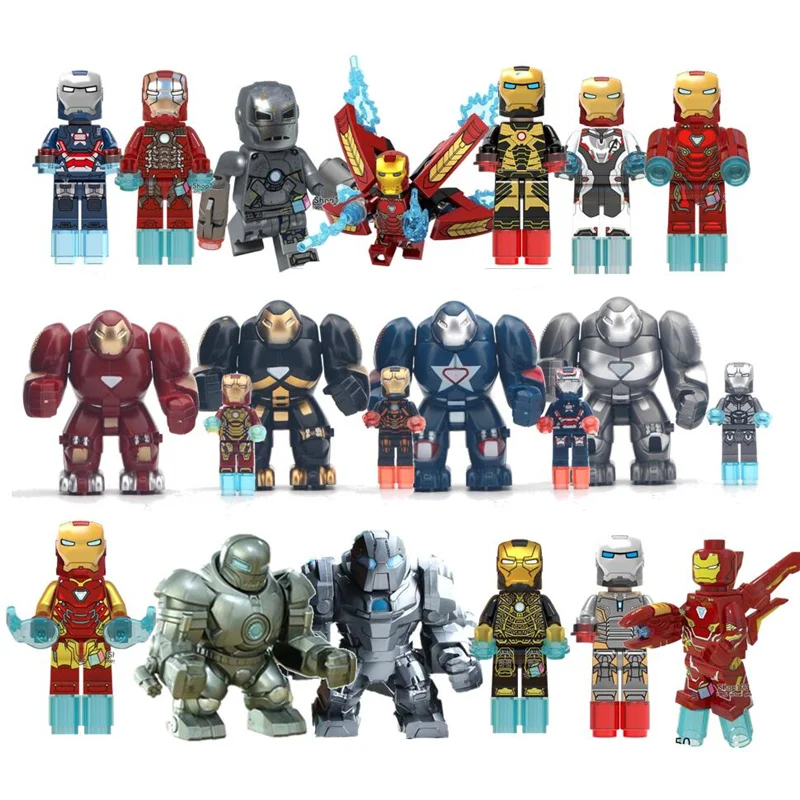 

Single Iron Man Avengers 4 Endgame Super Heroes Ironman CompatibleMarvel Building Block Toys Children