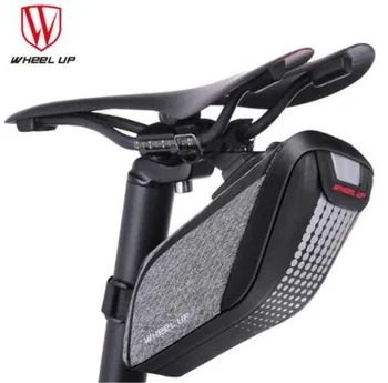 

WHEEL UP Bicycle Saddle Bag 3D Shell Rainproof MTB Bike Rear Bags Reflective Cycling Rear Seat Tail Rainproof Bicycle Bag