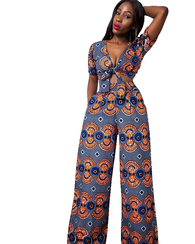 Африканская одежда для женщин Африканское платье ограничено по времени полиэстер цифровая печать женский ремешок сексуальный женский костюм одежда