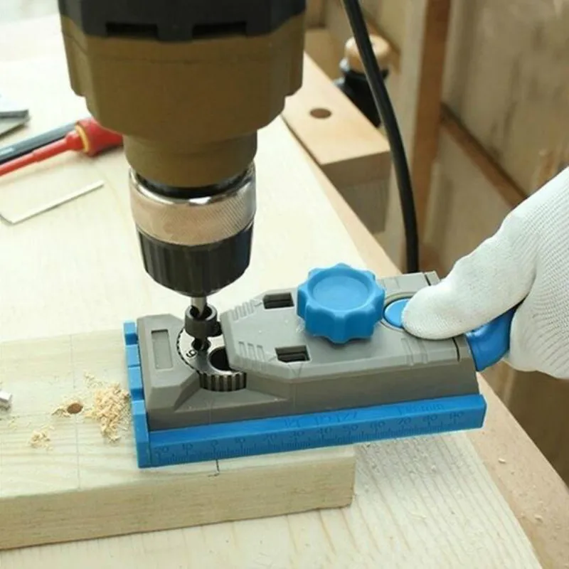 

Adjustable wood Drill Bit Set Woodworking Hole drill Guide Openings Locator 3in1 Multifunction Construction tools