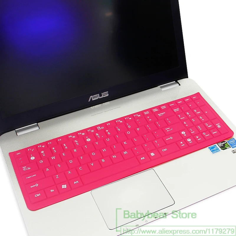 15 дюймов Силиконовая клавиатура для ноутбука Защитная крышка для Asus 15," UX501 UX501VW X550 X550ZA X551 X552 X555DA X555UB K501LX